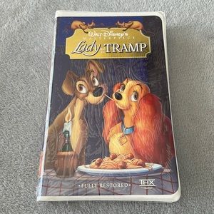 Walt Disney’s Lady and the Tramp VHS Fully Restored, Masterpiece Collection.
